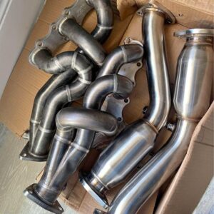 370z/350 Z1 Vq/De headers and Resonated test pipes Package